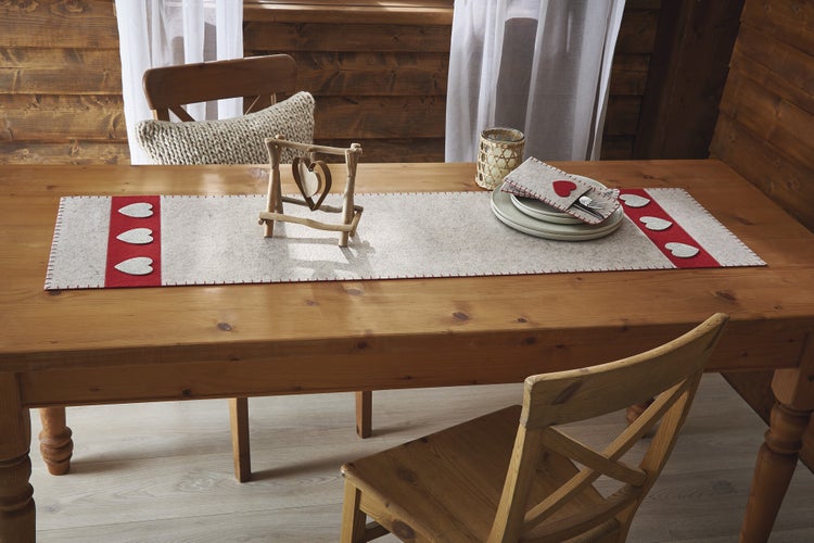 FRANK FLECHTWAREN | Tischläufer Beherzt, POLYESTER, 40 x 140 cm