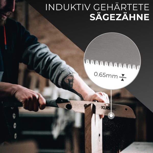 AKIRStec Zen Japansäge mit Sicherheitsverriegelung und SK5 Kohlenstoffstahl