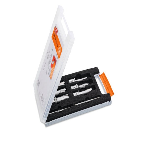 Fein HM Ultra 35 Lochsägen-Set in geöffneter Aufbewahrungsbox