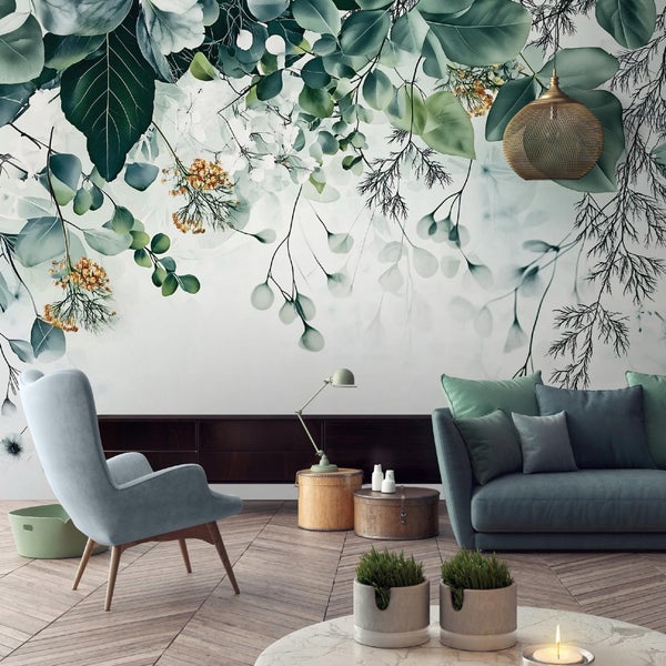 Fototapete Blätter Natur Wohnzimmer Vlies Tapete 400x280 cm