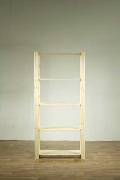 PROREGAL Holzregal Pinepeak HxBxT 170 x 80 x 38 cm 5 Fachboden 1,2 cm Dickes Kiefernholz Natur