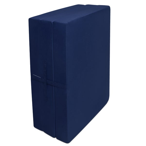 Beautissu Campix Klappmatratze 195x80x10cm Dunkelblau