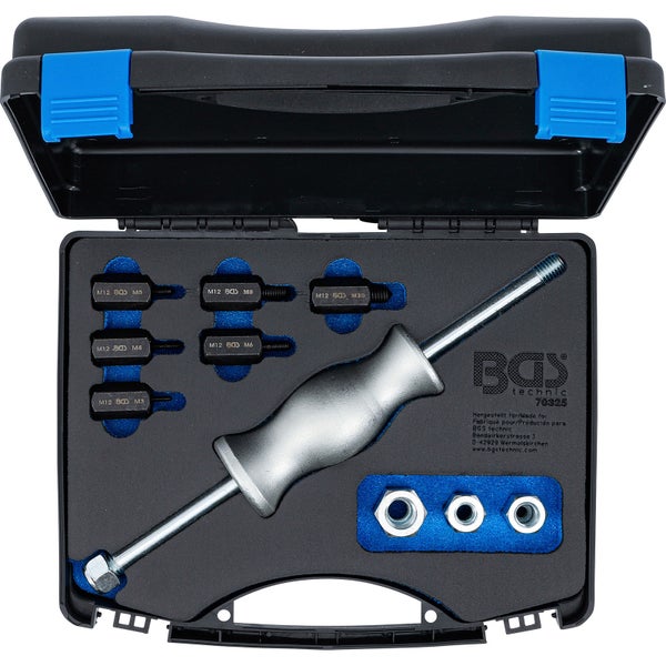 BGS Gleithammer-Satz mit Gewinde-Adaptern 12tlg. - 70325