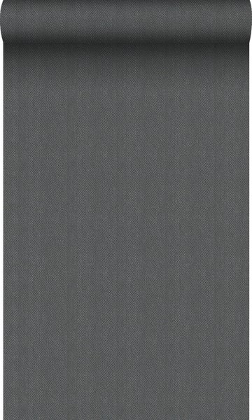 Origin Wallcoverings Tapete Fischgrätmuster Graublau - 53 cm x 10.05 m - 347661