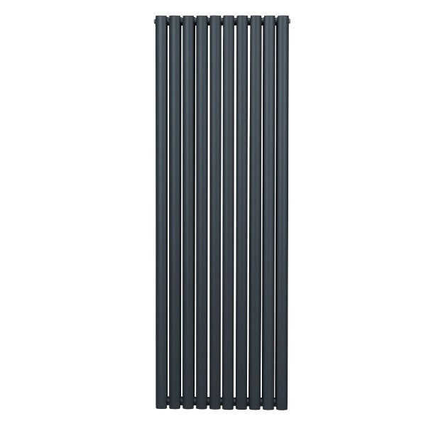 Oval Röhrenheizkörper - 1800mm x 600mm - Anthrazitgrau