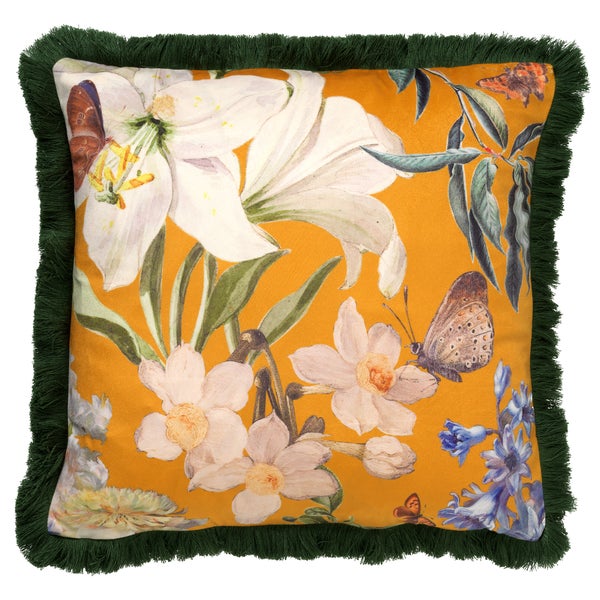 Hanna Kissenbezug - Mit Blumenmuster 45x45 cm, Gelb