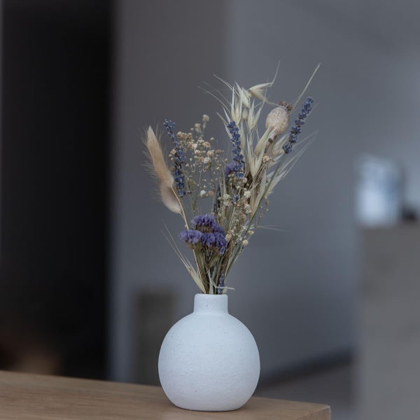 Trockenblumenstrauß Mini Wildblume blau - 8 Stück