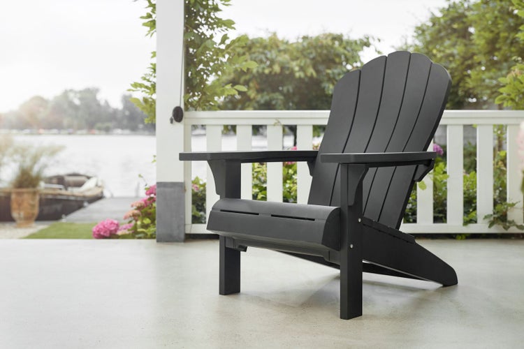 Keter Adirondack Troy wetterfester Gartensessel in Anthrazit
