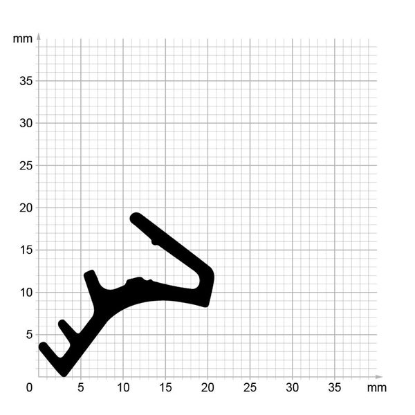 DIWARO. | Stahlzargendichtung SZ240 | weiß | 5 Meter