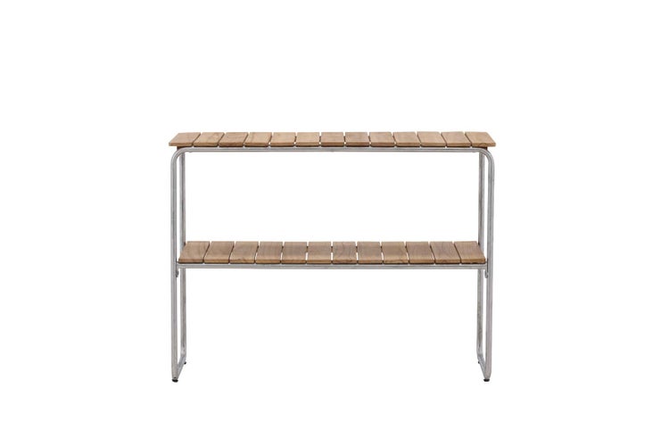 Holmsund Gartentisch Beistelltisch 100x40cm natur. 100 X 40 X 75 cm