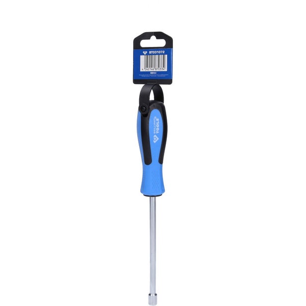 Steckschlüssel-Schraubendreher mit blauem Griff