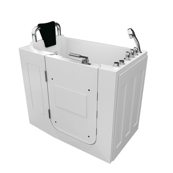 Sitzwanne Whirlpool Badewanne Tür S08WP-TH-A-L 68x110cm