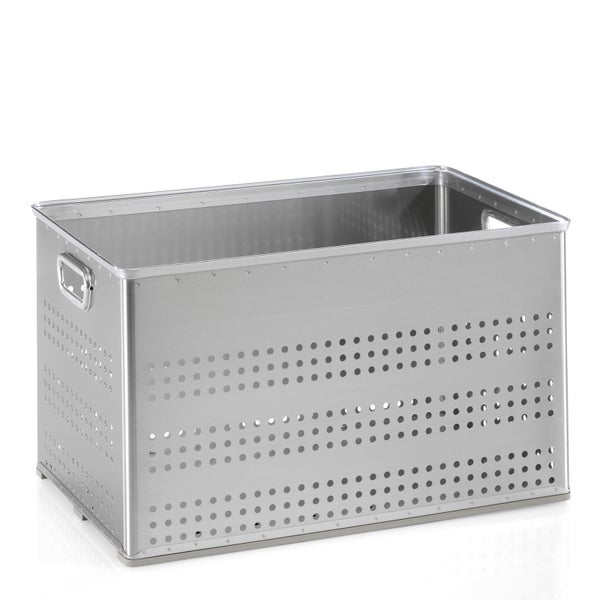 Metallkorb mit Löchern zur Aufbewahrung