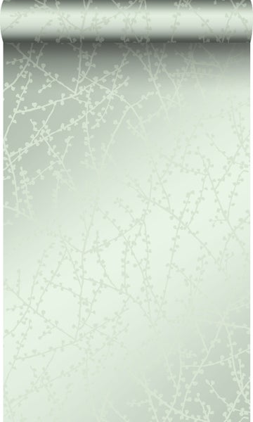 Origin Wallcoverings Tapete Blüte Mintgrün - 53 cm x 10.05 m - 345735