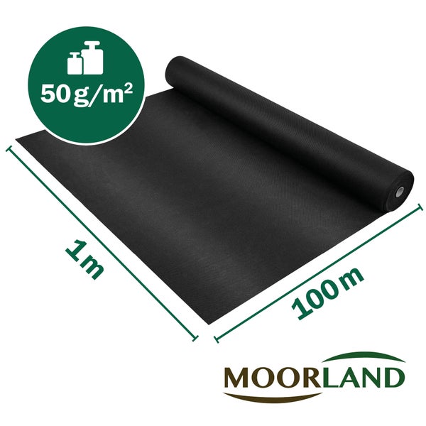 Gardur Unkrautvlies 100x10000cm Schwarz
