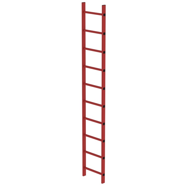 MUNK Schachtleiter aus GFK 400mm breit 10 Sprossen 2,80m lang