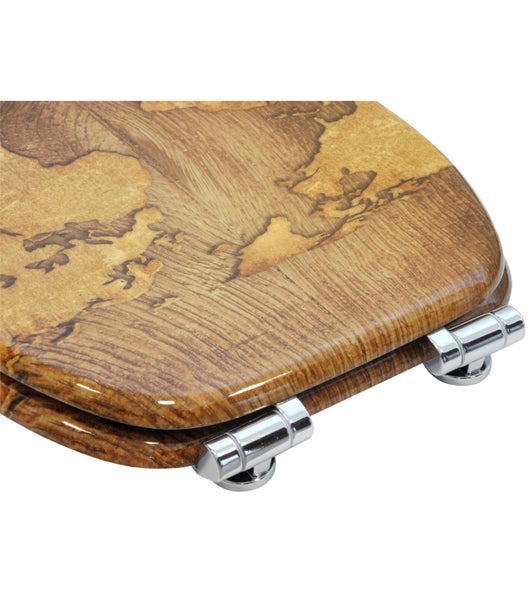 WC-Sitz mit Absenkautomatik World Map