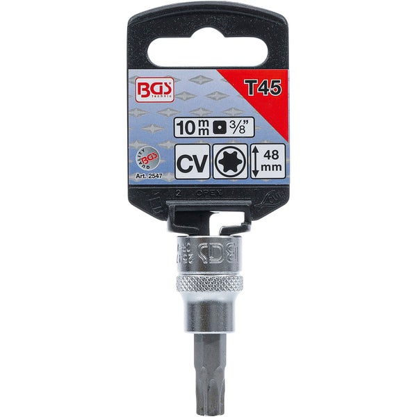 BGS technic T45 Torx Bit Steckschlüssel 10 mm 3/8 Zoll