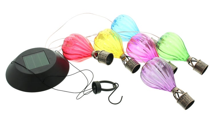 FRANK FLECHTWAREN|Solar-Mobile Heißluftballons, 12,5 x 12,5 x 80 cm , KUNSTSTOFF