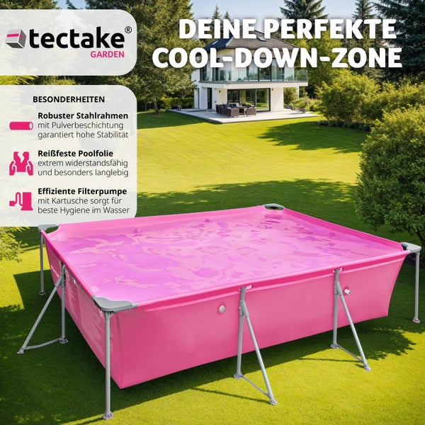 Swimming Pool tectake Summertime rechteckig 300 x 207 cm