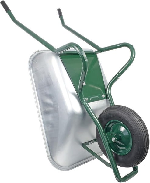 Schubkarre mit Stahlwanne und Luftrad