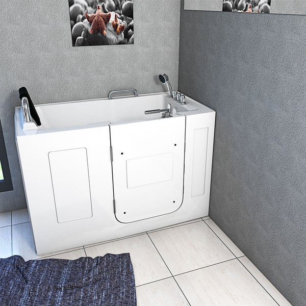Sitzbadewanne Senioren Wanne mit Tür S07-TH-C-L 140x76cm