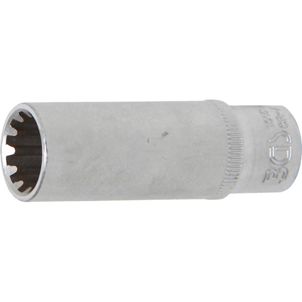 BGS Steckschlüssel-Einsatz Gear Lock tief Antrieb Innenvierkant 6,3 mm (1/4) SW 11 mm - 10161