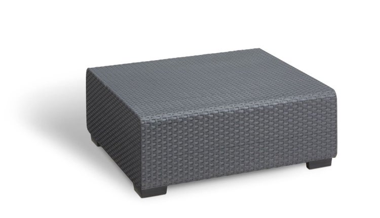 Allibert Salta Loungeset 4-teilig mit 3-Sitzer und Sessel inkl Kissen Sand - Rattanoptik Gartenmöbelset Wetterfest