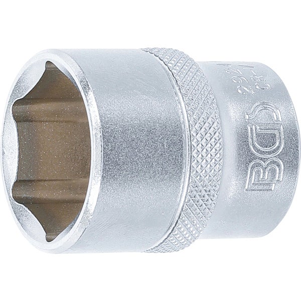 BGS Steckschlüssel-Einsatz Sechskant Antrieb Innenvierkant 12,5 mm (1/2) SW 24 mm - 2924