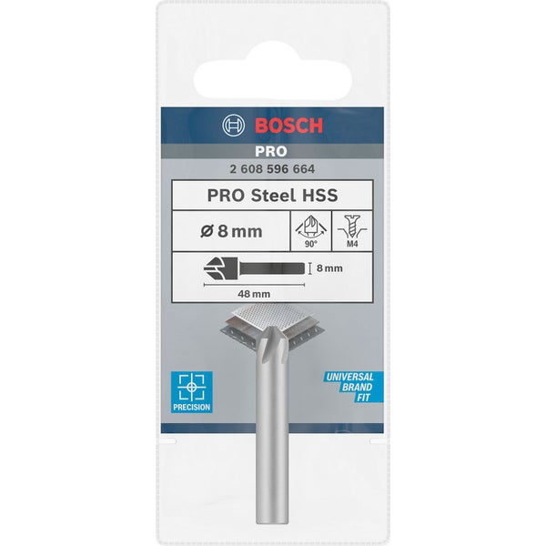 Bosch PRO Steel HSS Kegelsenker 8 x 48 mm M4 - 2608596664
