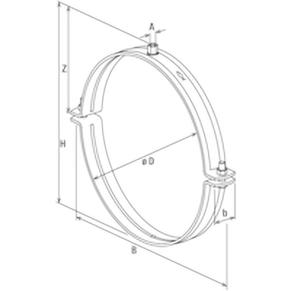 Fischer Massivrohrschelle FRSMN 316-324 M16 - 570144