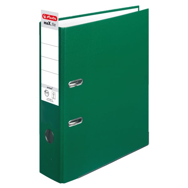 Herlitz Ordner maX.file protect A4 8cm grün