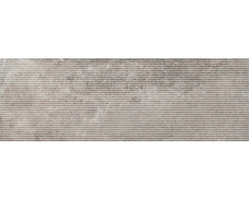 Graue Fliese mit horizontaler Linienstruktur