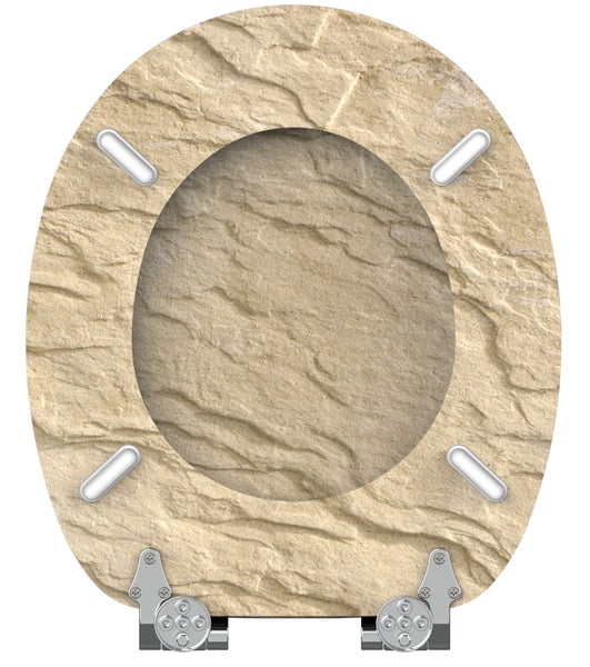 WC-Sitz mit Absenkautomatik Sand Stone