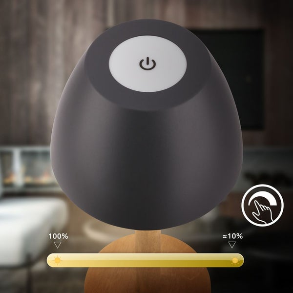 LED Tischlampe Akku LED Tischleuchte Kabellos Dimmbar Touch IP44 Warmweiß