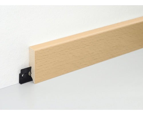 Sockelleiste Buche furniert lackiert SF253L 6x58x2500 mm