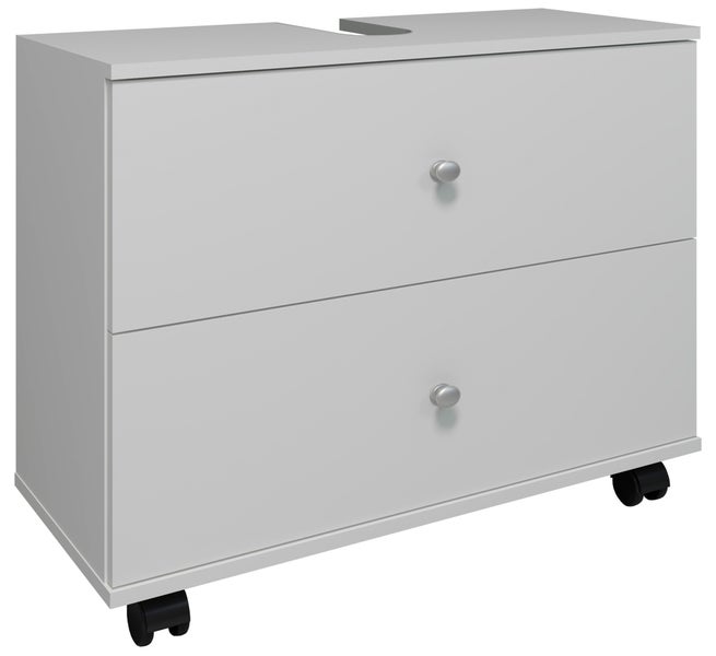 Unterschrank mit zwei Schubladen und Rollen