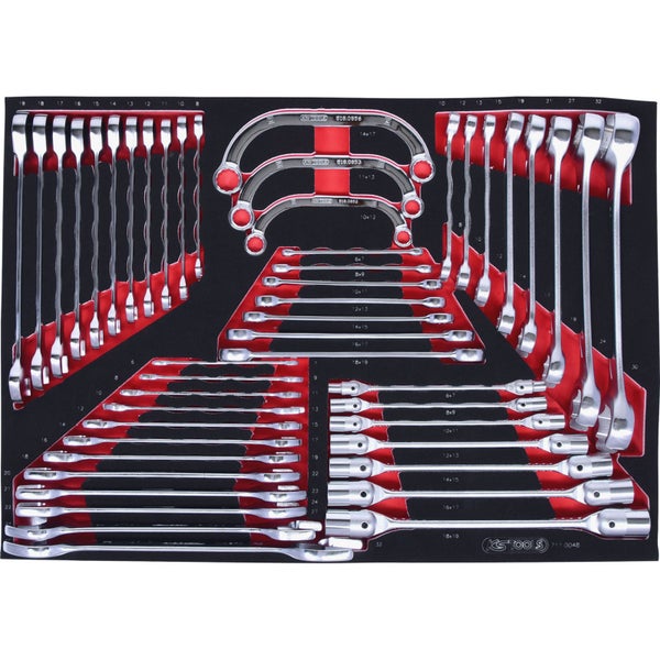 KS TOOLS SCS Schlüssel-Satz 48tlg. in 1/1 Systemeinlage - 711.0048