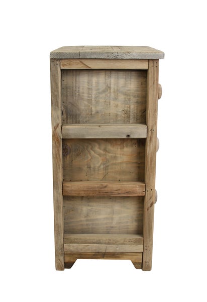 FRANK FLECHTWAREN | Kommode Used-Look, HOLZ, 35 x 27 x 57 cm, Schublade 27 x 24 x 13 cm
