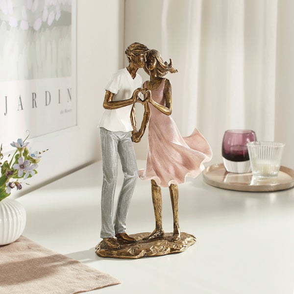 FRANK FLECHTWAREN | Liebespaar Nostalgie, POLYRESIN, H: 24,5 cm
