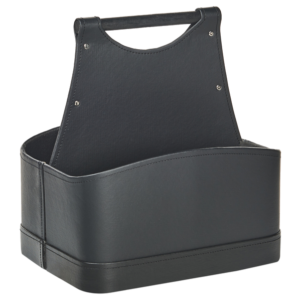 Tragekorb aus Kunstleder mit Griff