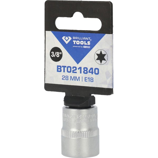 Brilliant Tools Steckschlüssel Einsatz 3/8 Zoll, 28 mm, E18