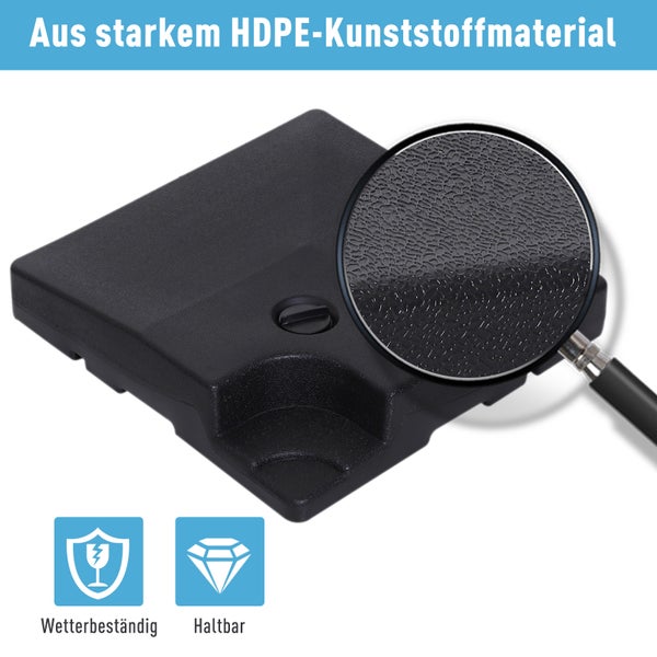 Detailansicht eines Terrassenplattenfußes