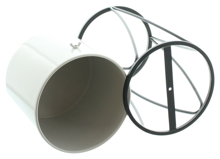 FRANK FLECHTWAREN | Übertopf Retro, 2er Set, METALL, 19,5 x 19,5 x 48 cm, 22,5 x 22,5 x 69 cm