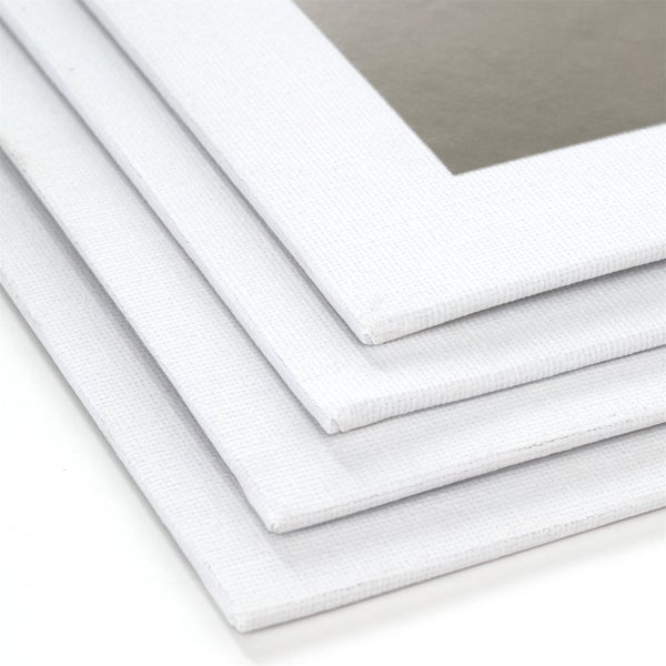 Leinwandkarton Cotton 4er Set  50x40 cm (LxB) Baumwolle, 280 gsm weiß