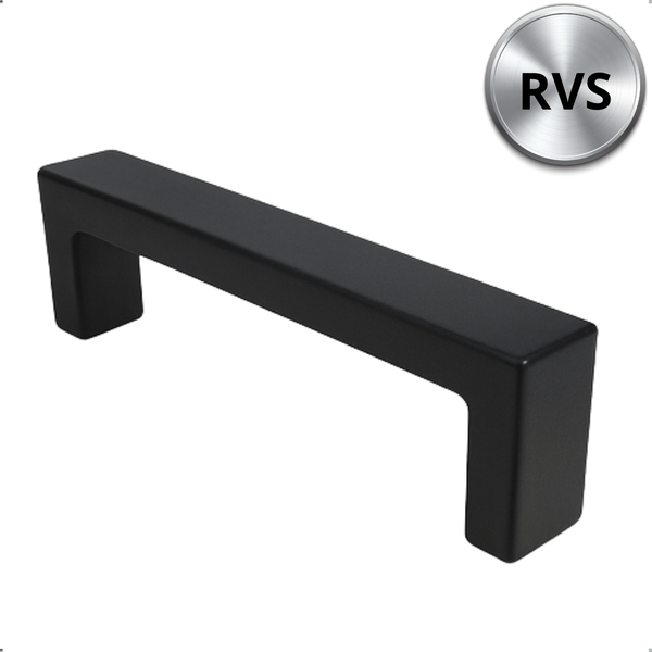 Möbelgriff Stangengriff Atlanta Lochabstand 128 mm Schwarz