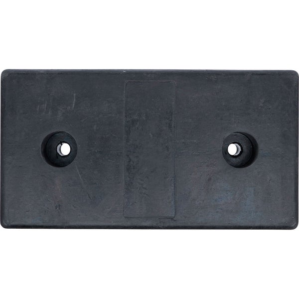 Rechteckiger Gummipuffer mit zwei Befestigungslöchern