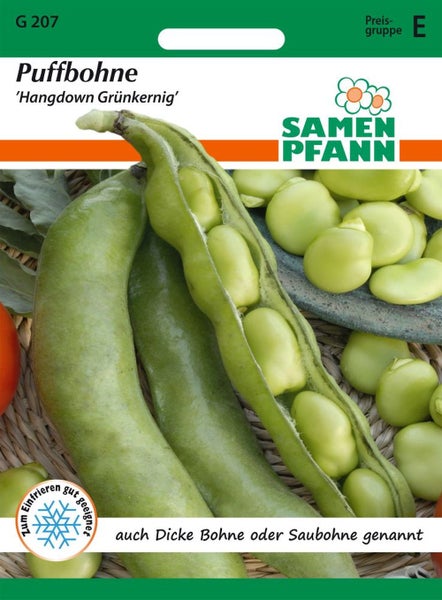 Puffbohnen Samenpackung