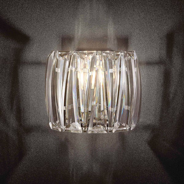 Lindby Wandleuchte, Wandlampe Innen Sofia in Transparent (1 flammig E14) - Wandstrahler Wandbeleuchtung Schlafzimmer / Wohnzimmer Wohnzimmerleuchte
