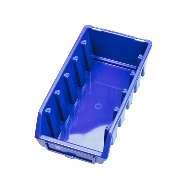 PROREGAL Sichtlagerbox 2L | HxBxT 7,5x11,6x21,2cm | Polypropylen | Blau